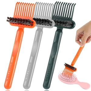 3 Pack 2-in-1 Comb Cleaner Portable Hairbrush Cleaner Effective Comb Brush cleaner Mini Effortless Hair Cleaning Tool for Salon Home Use Women Men Makeup Travel