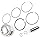 Areyourshop Piston Ring Kit for DR200 42A DF200 Van 200 STD Bore Size 66mm