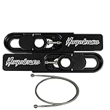 FTD Customs 2008-2023 Gen 2 Hayabusa Swingarm Extensions Black Engaved - Made in USA (4.5-9