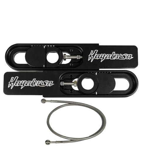 FTD Customs 2008-2023 Gen 2 Hayabusa Swingarm Extensions Black Engaved - Made in USA (4.5-9