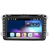 Android 8.1 8 Pulgadas Radio Coche 2 DIN para VW 2GB+32GB, Autoradio Pantalla con WiFi/GPS/Bluetooth/RDS/CD DVD/USB/FM Am/SD, Apoyo Control Volante y Aparcamiento