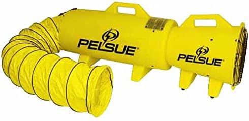 1385P Height-Density Polyethylene Axial Ventilator with 25' Hose and Canister, 120 VAC, 3 Amps, 1/3 HP