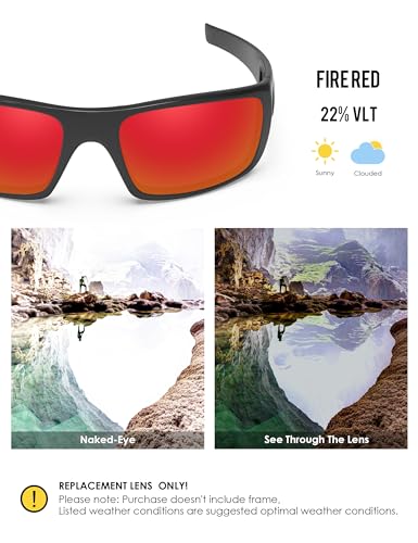 Image of BLAZERBUCK Anti-salt Polarized Replacement Lenses for Oakley Crankshaft OO9239 Sunglass