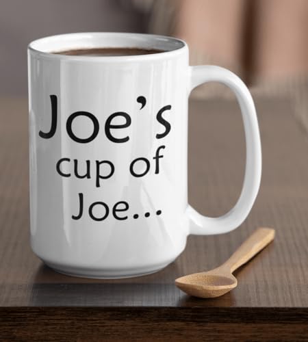 Taza de café blanca de cerámica 15 oz miniatura 2