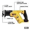 DEWALT 20V MAX Cordless Reciprocating Saw, Compact, Variable Speed, LED Light, Bare Tool Only (DCS387B) #2