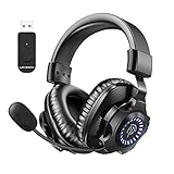 🎧【Leistungsstarke Kompatibilität】 Das LEVEWAN V07W Wireless Gaming Headset ist kompatibel mit PC, PS5, PS4, Mac, Laptop, Tablet usw. ACHTUNG: Für PS4 PS5 stellen Sie bitte den Audioausgang sorgfältig ein (z. B. Einstellung auf 