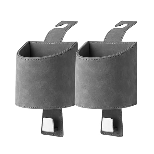 2 Pzs Portavasos para Mercedes Benz SL R231 R230 con Gancho Gris miniatura 1