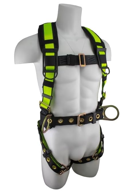 SafeWaze FS170 EXTREME Construction Harness w/Fixed Back Pad: XXL