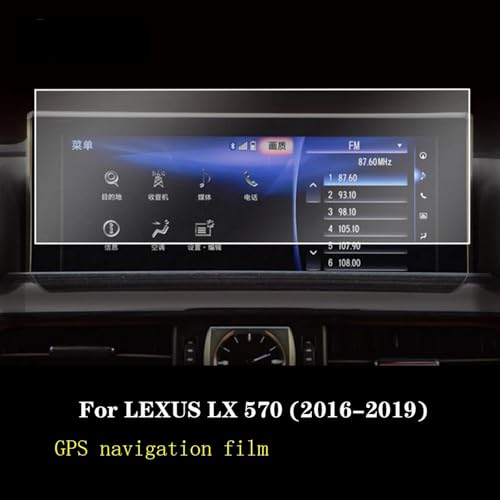 Film navigation GPS Lexus LX570 protection d'écran auto TPU
