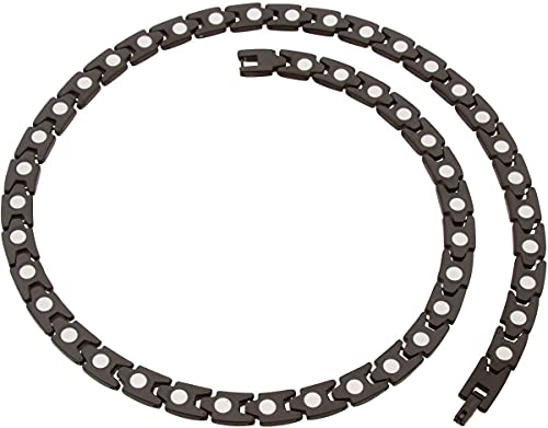 Smarter Lifestyle Elegant Titanium Magnetic Therapy Necklace For Men And Women, Pain Relief For Neck Arthritis Migraine Headaches Shoulders And Back - Magnetic Necklaces For Men And Women (Black) #TOP7