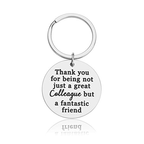 Colleague Gift Keychain Appreciation Gift Thank You Gift Coworker Gift Coworker Leaving Gift Going Away Gift Retirement Gift Farewell Gift for Employee from Boss Key Ring