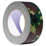 GGR Supplies T.R.U. CDT-80CAM Camouflage/Military Cloth Duct Tape with Synthetic Resin Adhesive. 25 Yards. (2 in.)