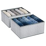 DIMJ Wardrobe Clothes Organizer for Jeans, Closet Organizers and Storage, Foldable Clothes Drawer Or