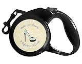 YouCustomizeIt Personalized High Heels Retractable Dog Leash - Large