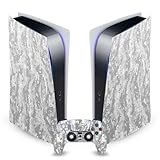 Head Case Designs Gray Camo Camouflage Vinyl Faceplate Sticker Gaming Skin Decal Cover Compatible With Sony PlayStation 5 PS5 Digital Edition Console and DualSense Controller