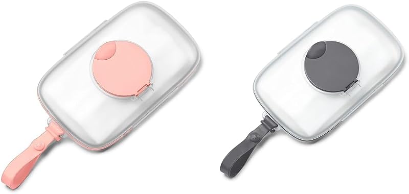 Skip Hop On-The-Go Wipes Dispensers, Blush and Grey, 25-40 Count