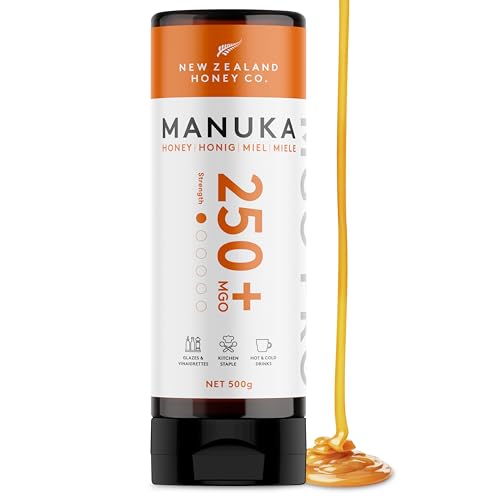 New Zealand Honey Co. Miel de Manuka MGO 250+ | Nueva Zelanda Miel 100% Pura y Saludable | 500g