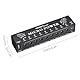 Btuty 10-Kanal Gitarre Pedal Netzteil mit unabhängigem Kurzschlussschutz LED Leistungsanzeige 9 DC-Ausgänge und 1 USB-Ausgang für Gitarren-Effektpedal Andere Musikgeräte