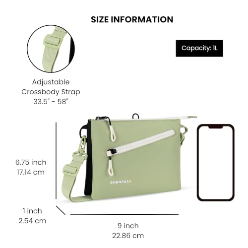 Image of Sherpani Zoom, Small Crossbody Purse, Nylon Crossbody Bag, Lightweight Cross Body Bag, Sleek Dual Pouch, Purses for Women