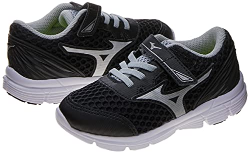Tênis Mirai Kids, Mizuno, Criança Unissex, Preto/Prata/Cinza, 28