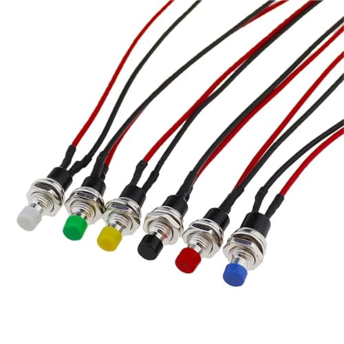 Interrupteur bouton-poussoir PBS-110 7mm mini bouton réinitialisation blanc NO
