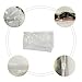 TotePrint 2pcs White Fashion Small Glitter Clear Cosmetic Travel Toiletries Bags Shiny Transparent PVC Makeup Pouch Bag for Bathroom Vacation and Organizing (White)