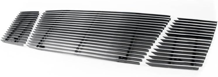 Front Bumper Upper Billet Grille Insert 3pcs Set Compatible with 2008-2012 Titan