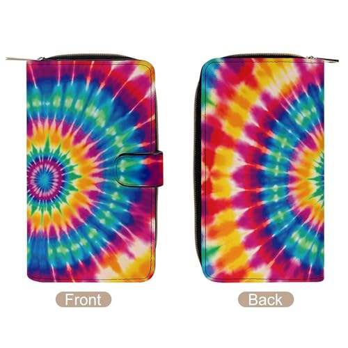 Tie Dye Pattern Wallet Multifunctional Wallets for Men Compact Wallet Purse Passport Bag3