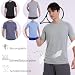 fovdtaa Herren-T-Shirt, kurzärmelig, Rundhalsausschnitt, für Fitnessstudio, Workout, Laufen, atmungsaktiv, Sport-Shirts, 5 Stück, XL