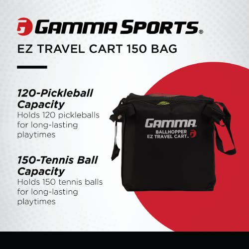 image for GAMMA Sports EZ Travel Cart, Tennis & Pickleball Hopper, Padel, Portab