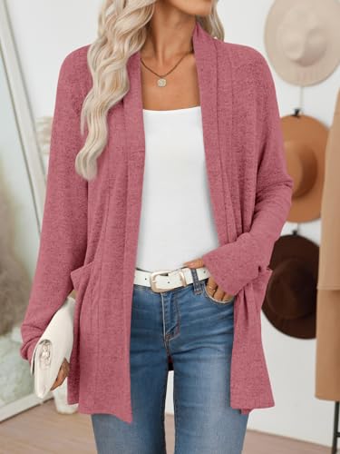 Image of LILLUSORY Cardigan Sweaters for Women Lightweight Cardigans Fall Outfits | Open Front Long Cardigan with Pockets, Business Casual Outfits, Airport Travel Outfits, Teacher Outfits, 2026 Fall Fashion