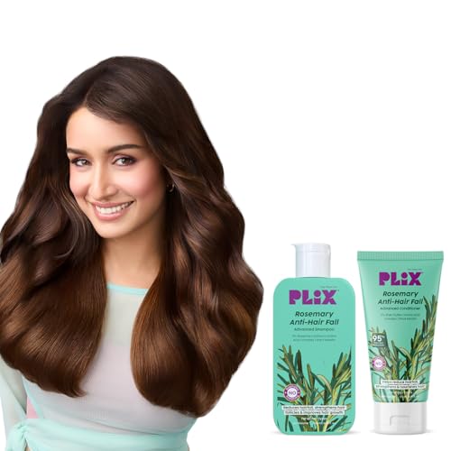 PLIX - THE PLANT FIX Rosemary Anti Hairfall Regime| Advanced Shampoo & Conditioner | Reduces Hair Fall & Strengthens Hair | Rosemary Extract, Ceramides & Plant Keratin | For Men & Women