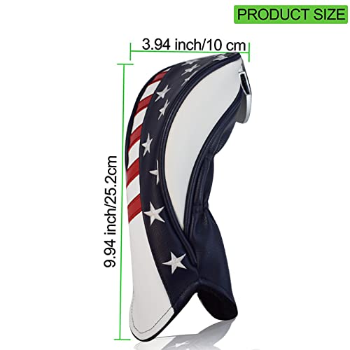 LAISUNTIM Golf Club Head Covers,1Pcs Golf Club Headcovers Set with Interchangeable No. Tags 19, 22, 25, LS - Thumbnail 2