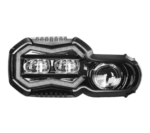 Phare LED antibrouillard moto avec feux haut bas DRL pour BMW F700GS F800GS et F650GS Adventure