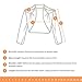 KRISP Bolero Elegante Mujer Fiesta Torera Talla Grande Manga Larga Joven Chaqueta...