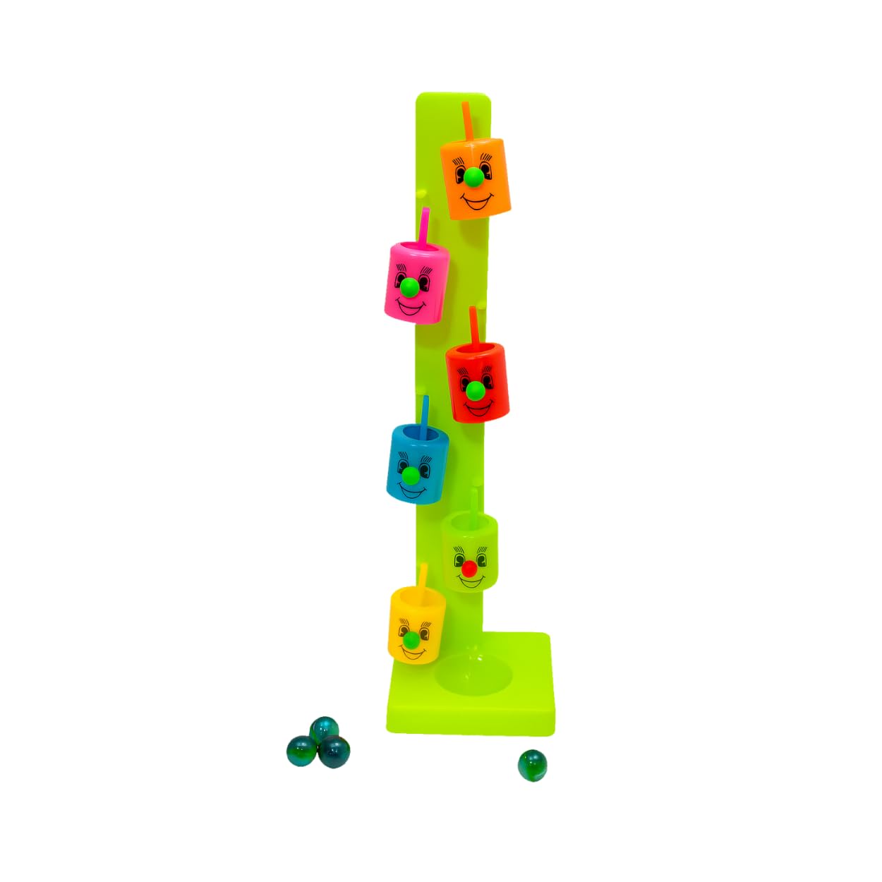 Himavat Toys Marble Run Track with Tilting Buckets and Marbles, Smiley Face Slider Tree Design, Educational Party Game, Gift for Kids 3+-picture-26