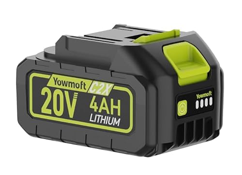 YOWMOFT 20V 4.0Ah Lithium-ion Battery Pack Only Compatible 20V Cordless Power Tool Cordless Circular Saw/Cordless Planer/CVC2010/YMCSV-YM/YMHVCO3