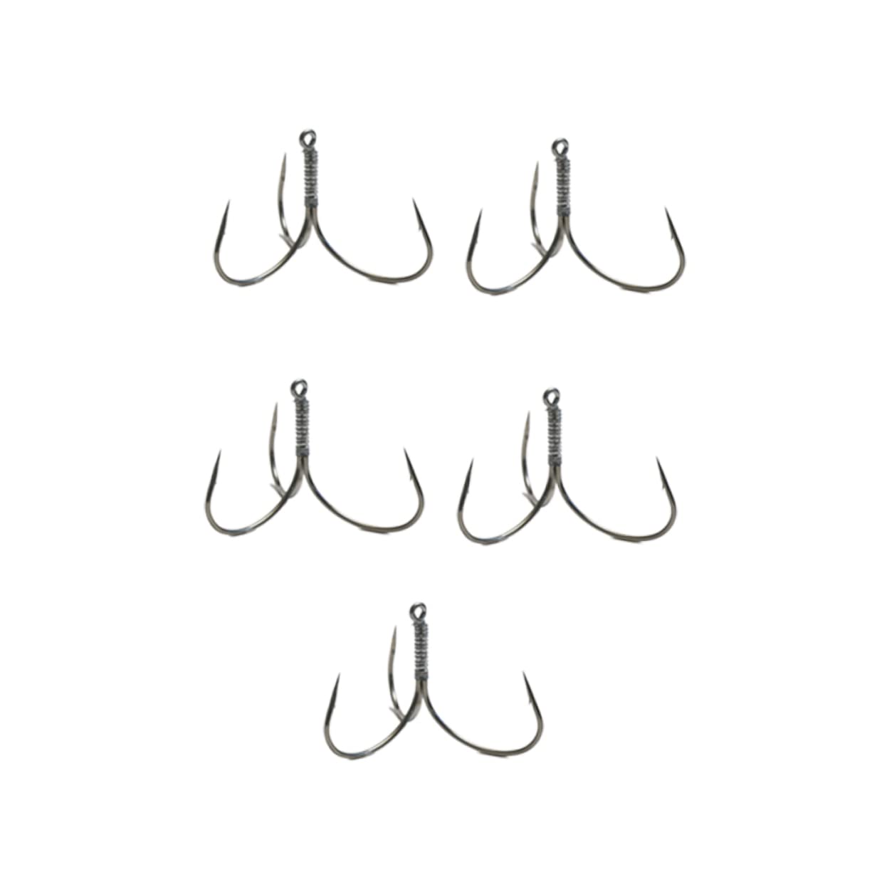 BESPORTBLE 3 Set Di Ami Da Pesca Con Ardiglione Tre Ami Connettore Per La Pesca in Acqua Dolce 5 Pezzi*3