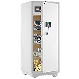 Extra Large Safe - TIGERKING 17.6 Cubic Feet Big Safes Box with Double Safety Key Lock & Separate Lock Box. Heavy Duty Large Home Safe wth 3 Removable Shelves, Perfect for Home, Hotel, Office, Garage