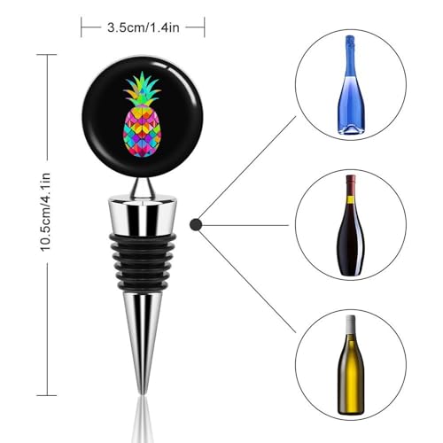 Bouchons de bouteille réutilisables en marbre : conservation fraîcheur et design ananas chic