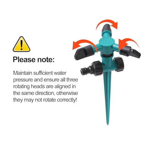 Vbvbip 360° Rotating Adjustable Autumn Garden Care Sprinkler - High-Pressure Watering System for Lawn, Yard Irrigation | Easy Install | Durable Design | Greenhouse Watering 7 Vbvbip 360° Rotating Adjustable Autumn Garden Care Sprinkler - High-Pressure Watering System for Lawn, Yard Irrigation | Easy Install | Durable Design | Greenhouse Watering - Image 7