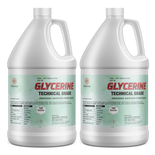 Glycerin Technical Grade - 2 Gallon Bottles for Resins, Coatings