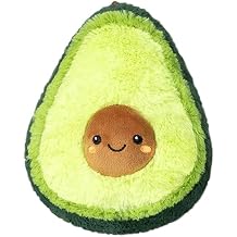 قابلة للضغط - Snugglemi Snacker Avocado - مجموعة طعام مريحة - 6 بوصات - لعبة ناعمة قابلة للتجميع - حيوان محشو - فاصوليا