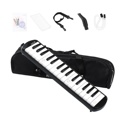 livre Monozoz Instrument mélodique à 32 touches | Instrument à vent à clavier pneumatique à 32 touches avec sac de transport pour débutants et professionnels