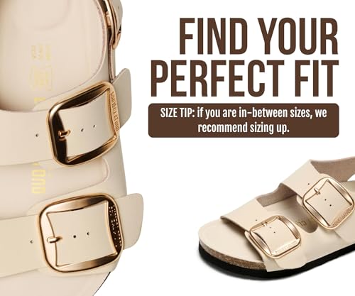 Image of Project Cloud 100% Genuine Leather Ankle Strap Footbed Sandal with Lightweight & Comfortable Walking Fisherman Sandals for Women - Non Slip Memory Foam Slingback Womens Sandals 2026 (Garda)
