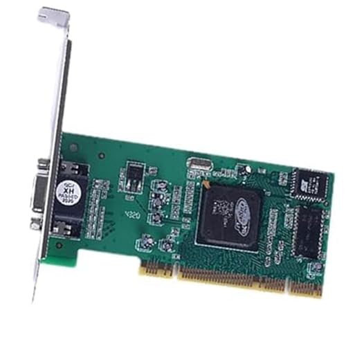 Image of ATEVON PCI VGA Graphics Card for Desktop PC - Legacy Video Display Adapter - Dual Monitor Support, High-Resolution Output, Plug & Play Installation