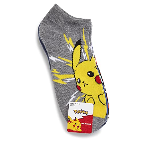 Pokemon Men's 5 Pack No Show Ankle Socks4