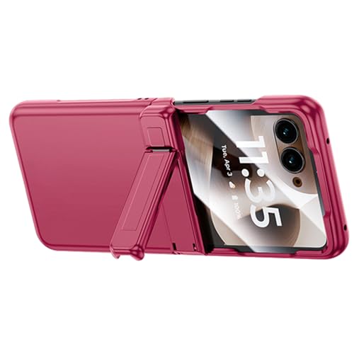 SZLUTLA For -Motorola Razr 70 Ultra/70 �p�X�����P�[�X�A2 in 1 �q���W�ϏՌ��P�[�X�����\�ȃX�^���h������X�N���[���v���e�N�^�[�J�o�[,�s���N,70 Ultra