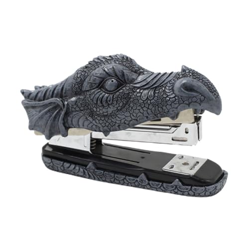 LAPYAPPE Creative Dragon Resin Decorative Stapler Portable Handheld Stapling Tool for Office School Home Use Sturdy Desktop Stapler Unique Craft Design Stationery Accessory