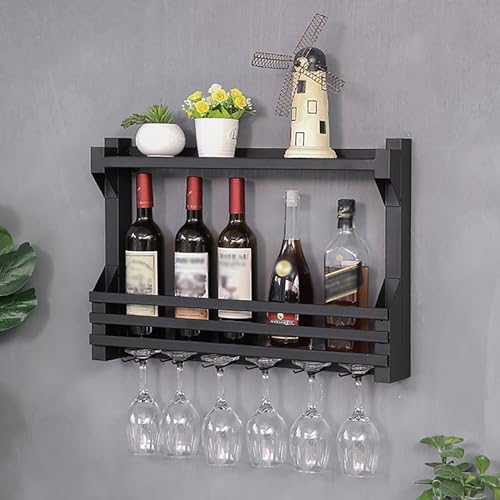 Étagère à vin murale ronde pour bar à domicile chic et convivial - 3